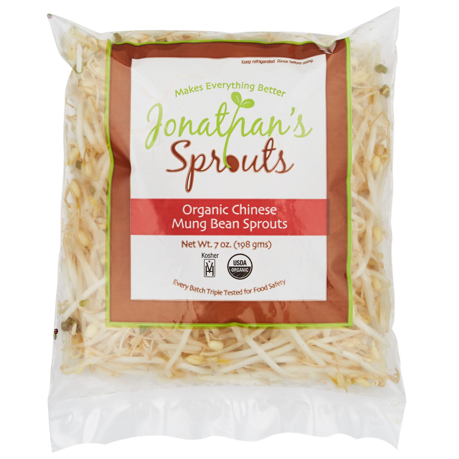 Organic Chinese Mung Bean Sprouts